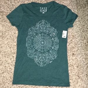 Aeropostale Teal T-Shirt w/ Design